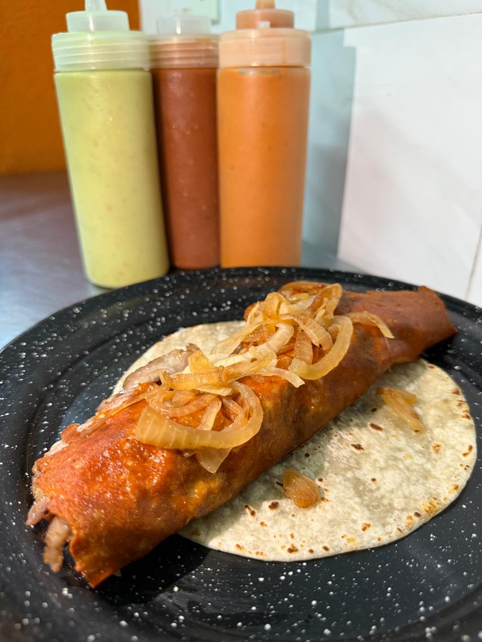 Árabe de Cíntora con cebolla asada